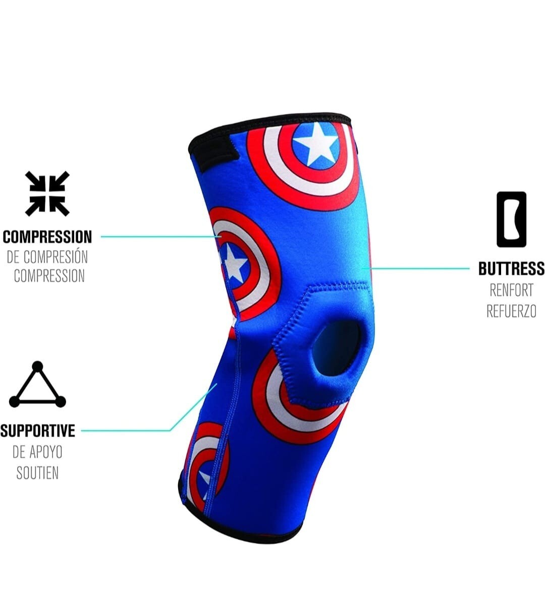 DonJoy Advantage Kids Patella Knee Sleeve Marvel – Captain America