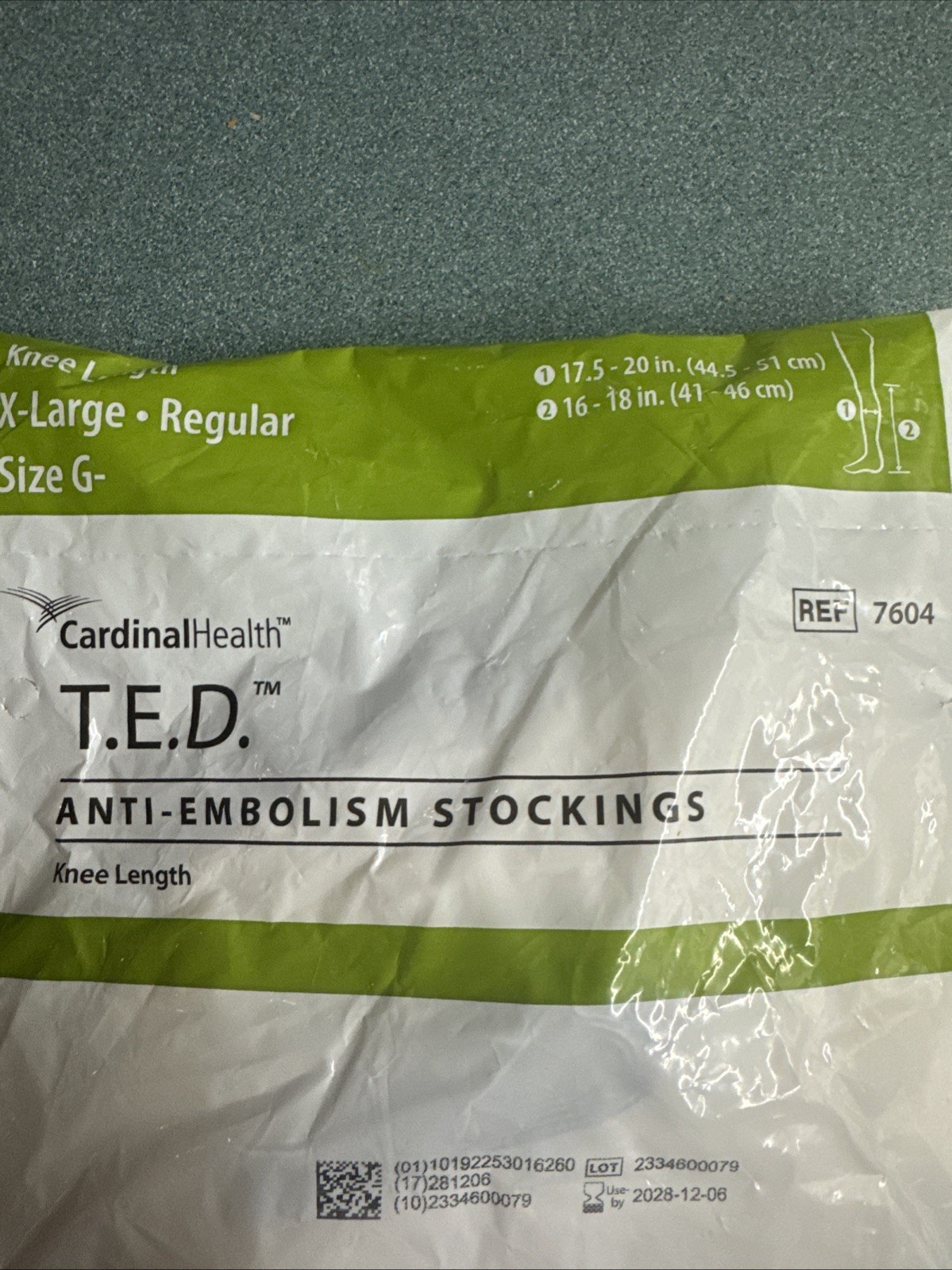 TED Stockings – Knee Length – Open Toe – Cardinal Health xl 7604
