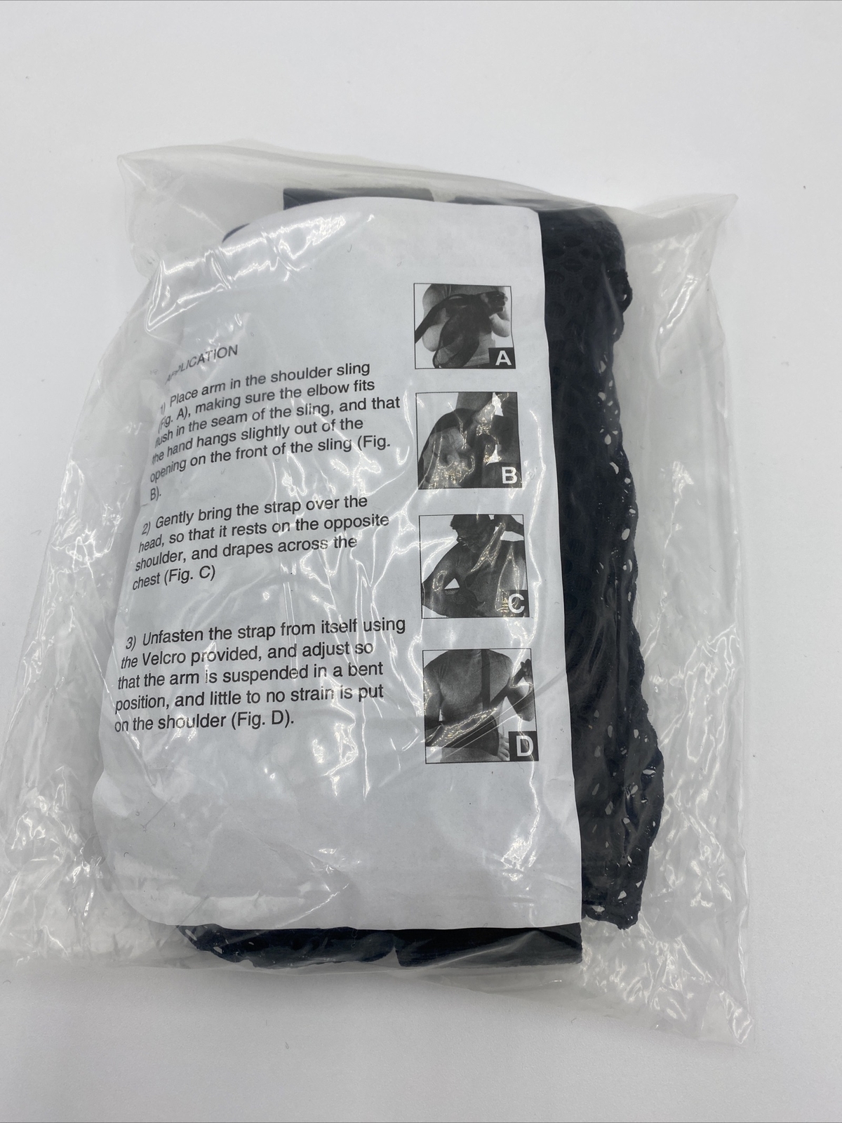 Comfortland Mesh Shoulder Immobilizer 21-103-4 Size Large Black  F7
