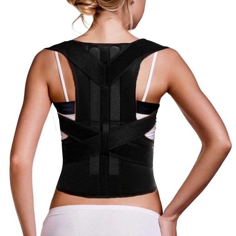 Women Medical Scoliosis Posture Corrector Spine Back Support Shoulder Brace Belt