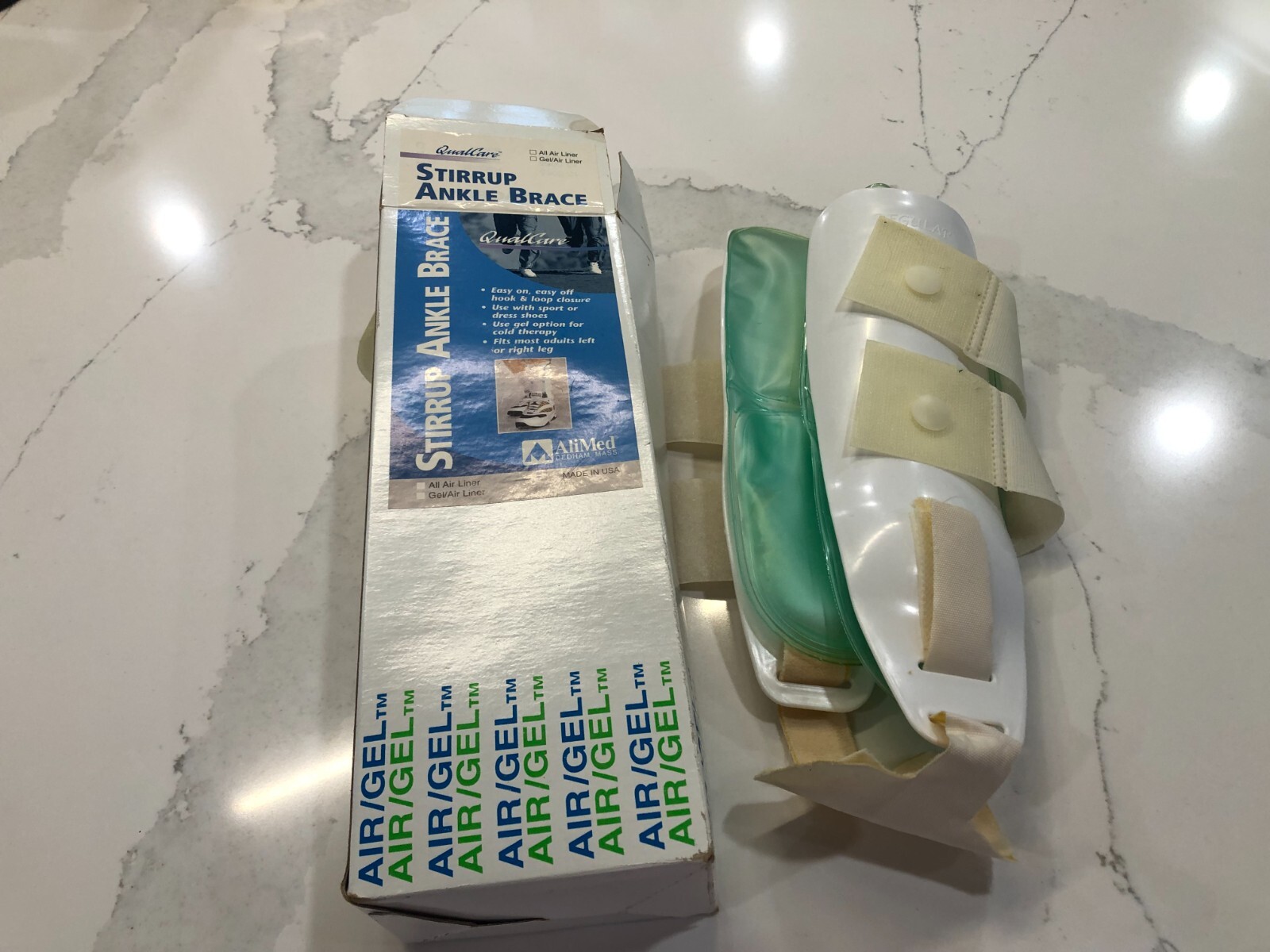 Air/Gel Air Ankle Support Brace Universal Size First Aid Kit Stabilization 62849