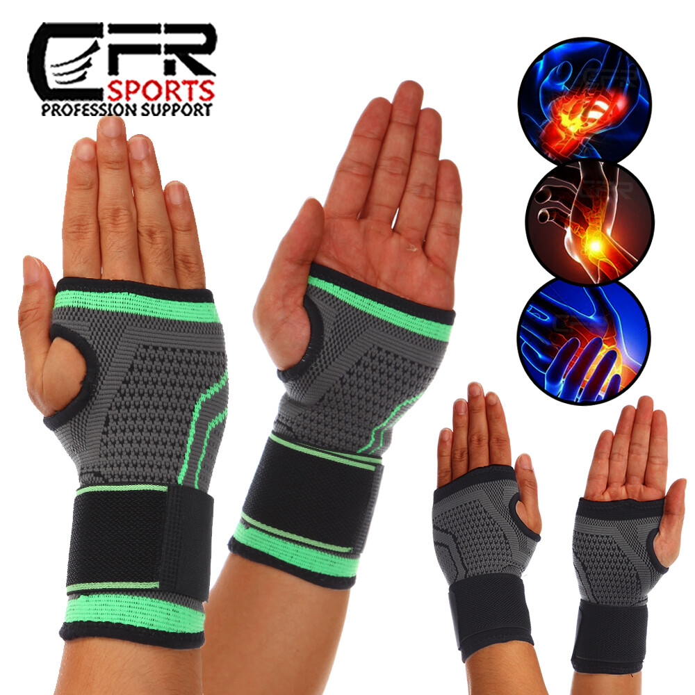 Wrist Support Brace Compression Sleeve Arthritis Carpal Tunnel Hand Workout Band