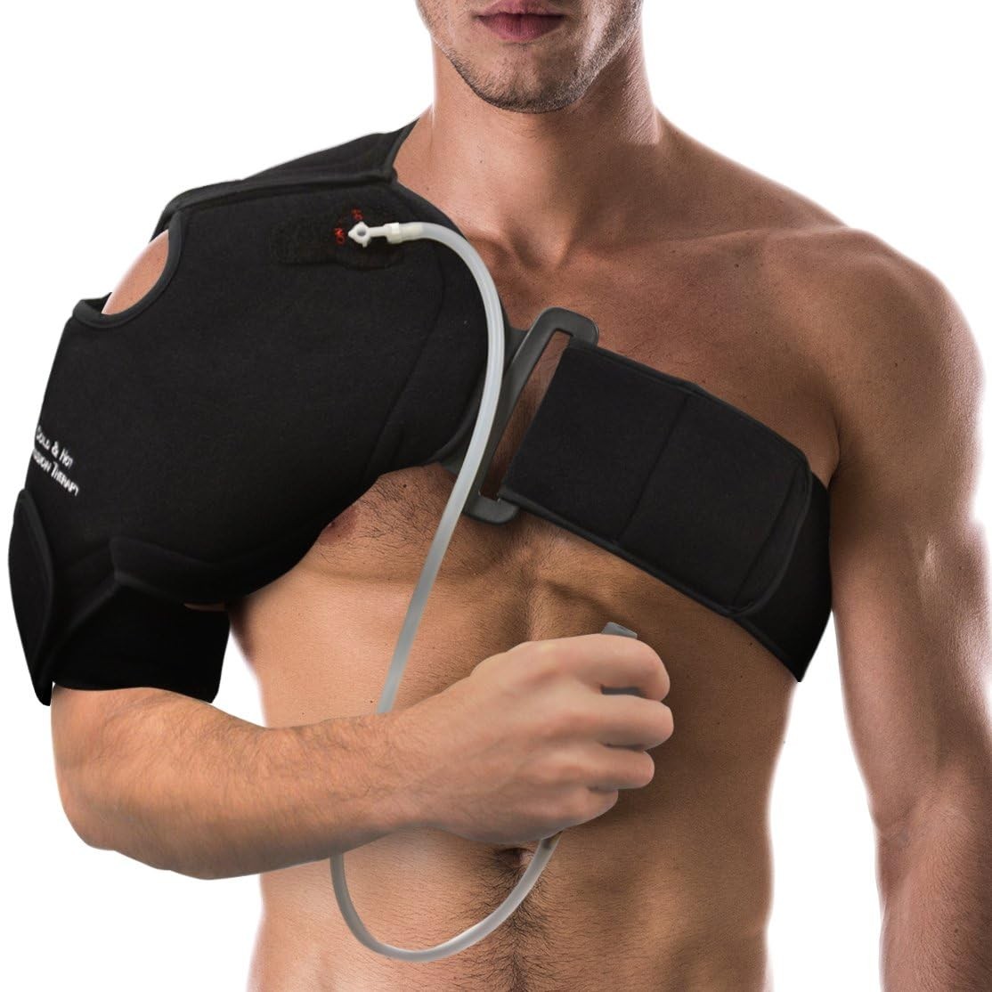 Hot or Cold Therapy Shoulder Ice Pack Wrap, Brace for Pain Relief – (Heating …