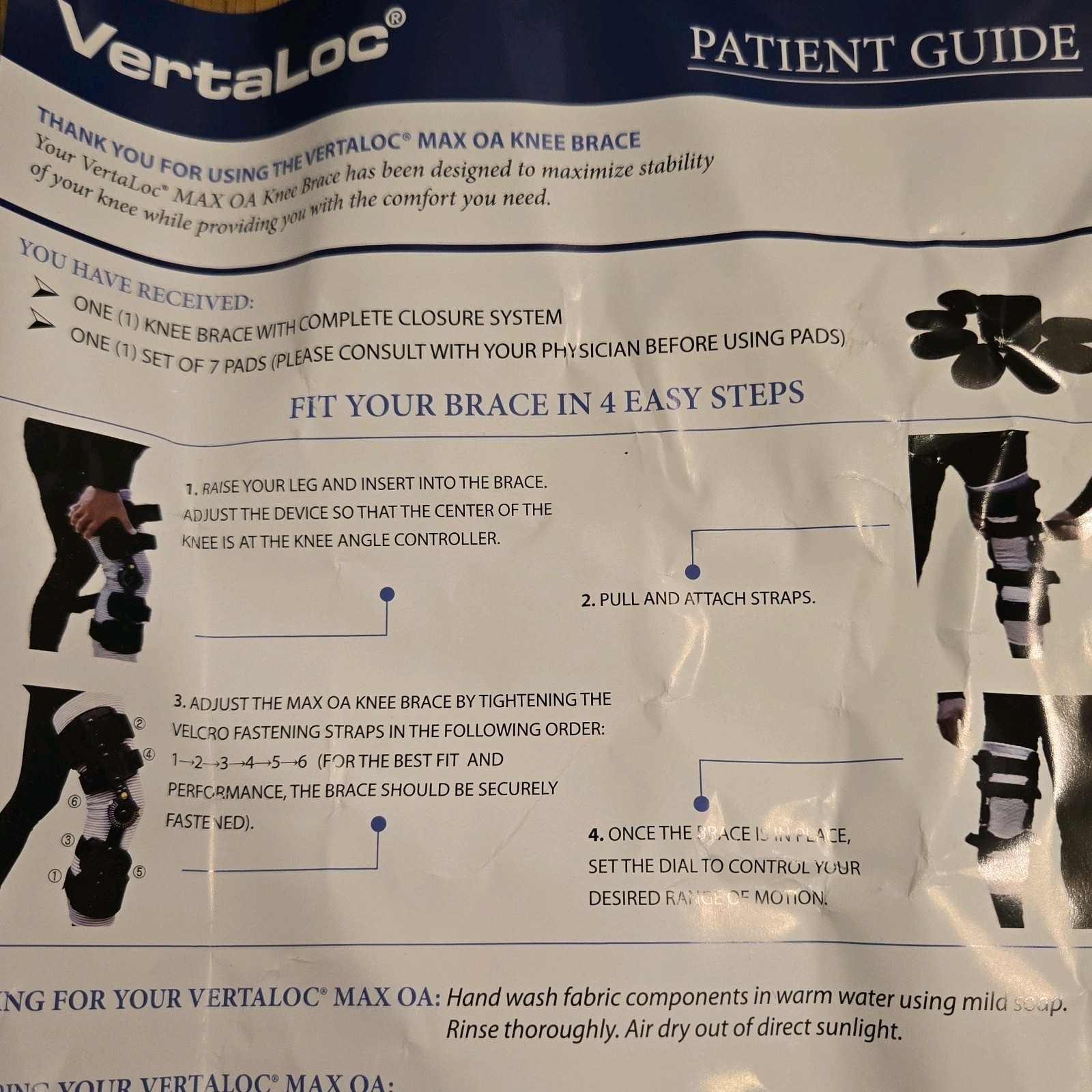 Vertaloc Max OA Knee Brace Support RIGHT Size SMALL Black BRAND NEW