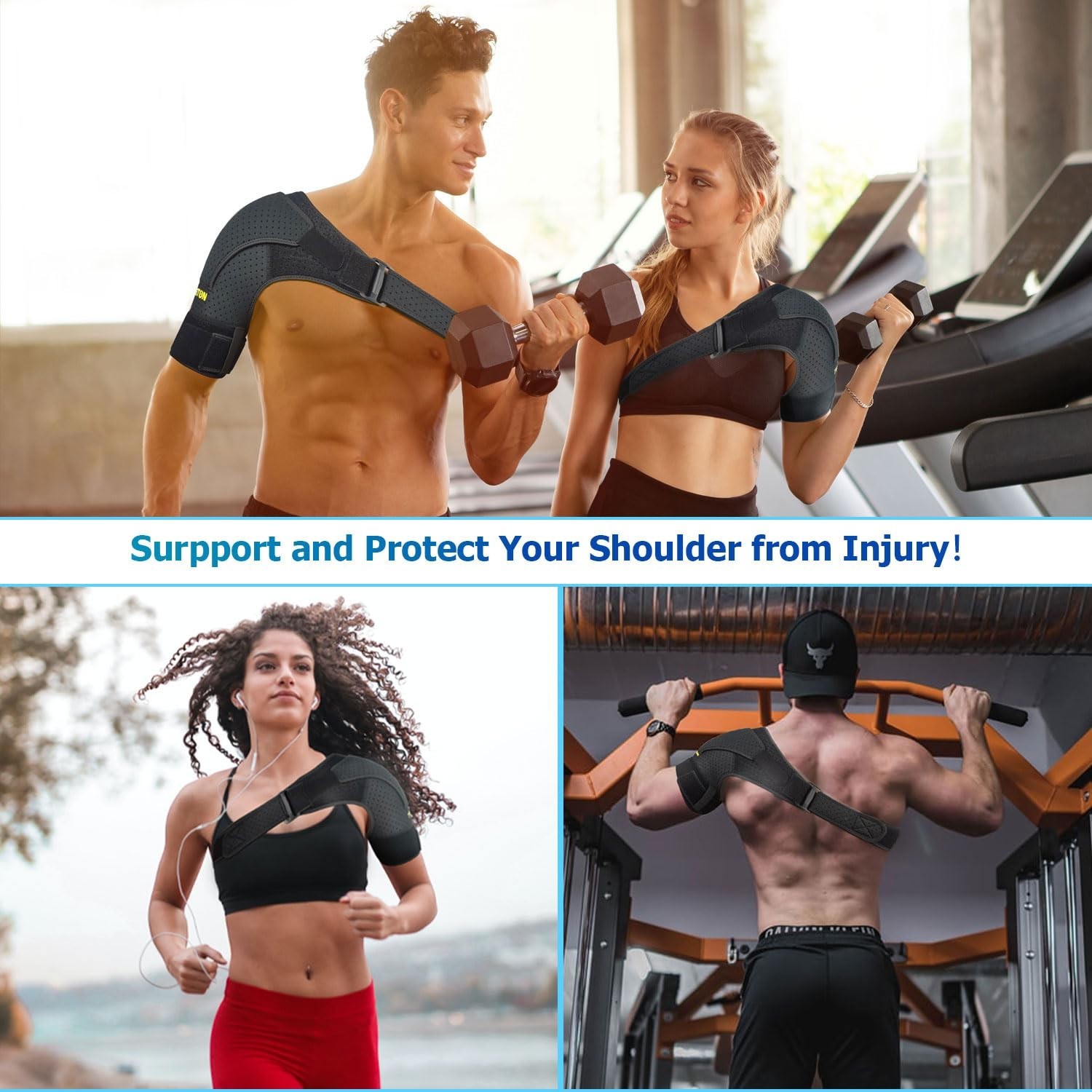 Shoulder Brace for Men and Women, Shoulder Compression Sleeve for Pain Relief…