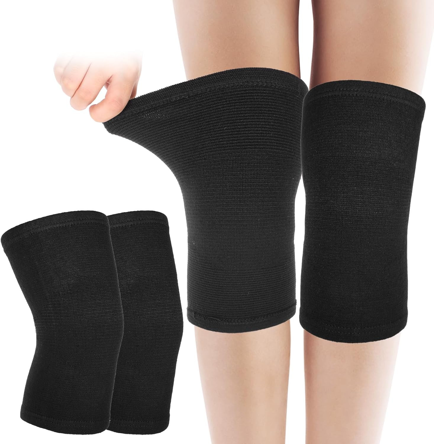 Bamboo Knee Sleeve, Elastic Compression Knee Brace Breathable Knee Pads Leg Slee