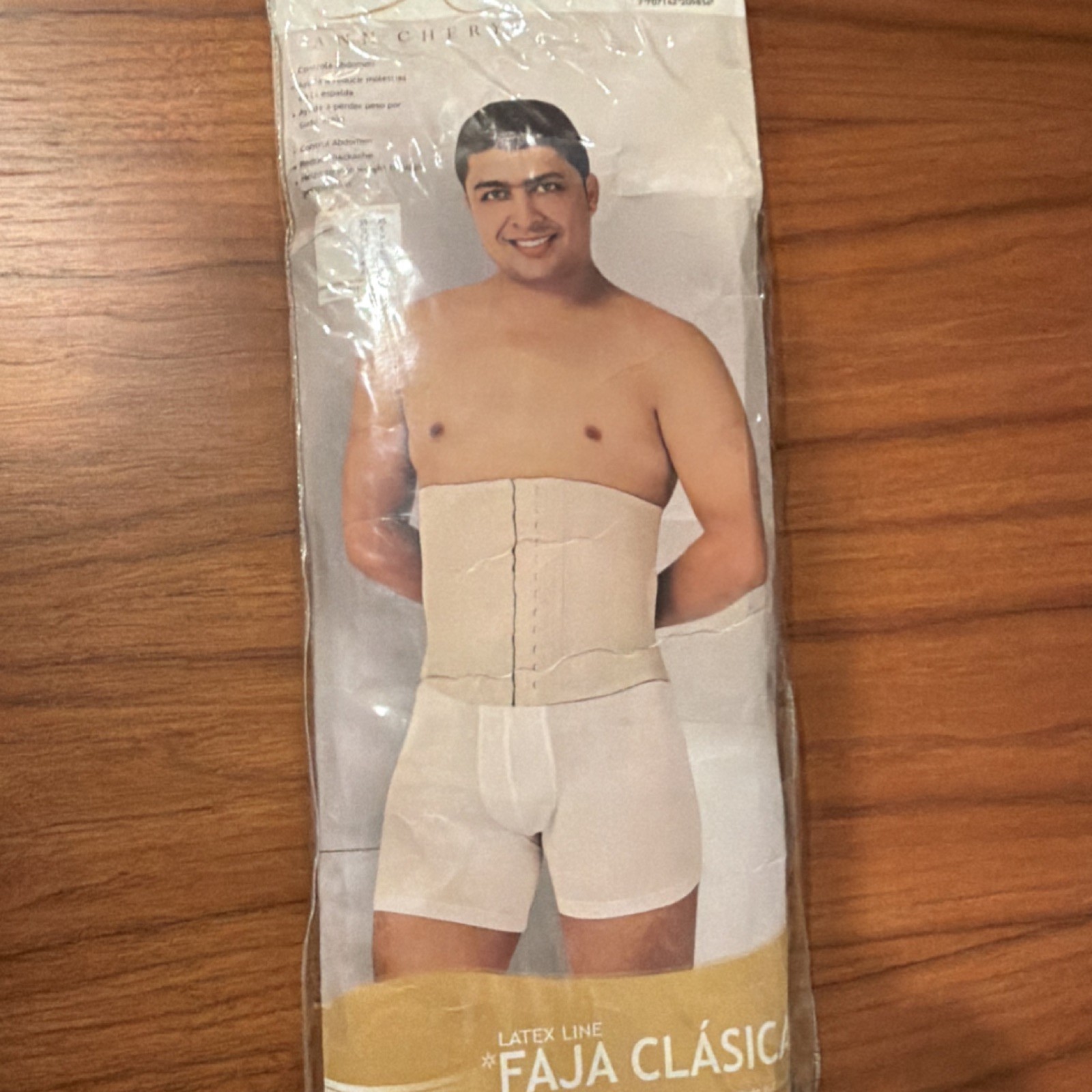 Cher Faja Clásica Hombre Latex Abdominal & Rib Support Black Size L Negro
