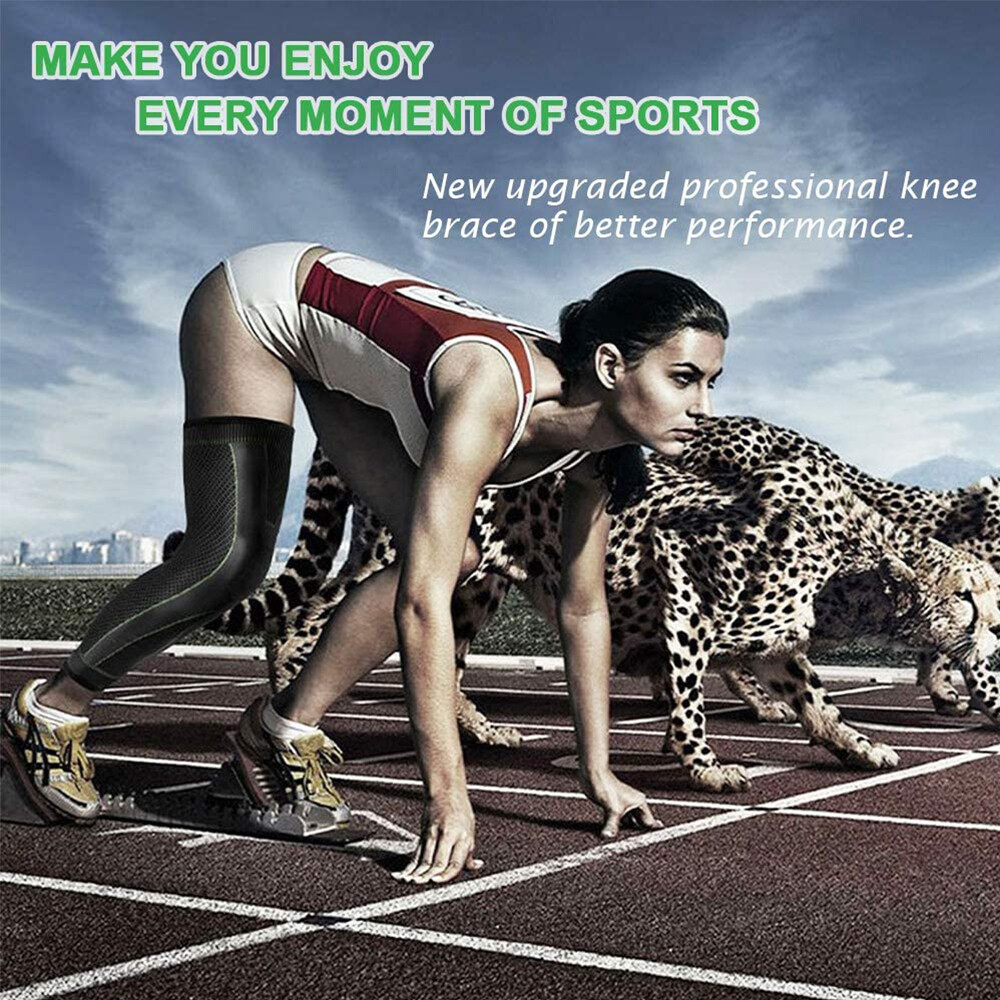 Women Men Leg Brace Thigh Compression Sleeve Socks Knee Calf Support Pain Relief