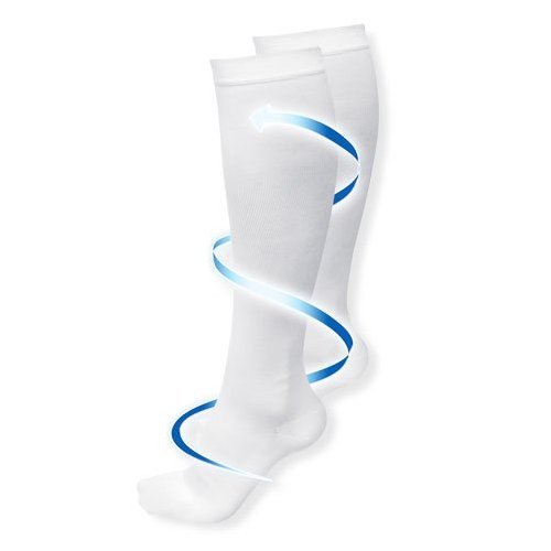 6 Pairs Womens Microfiber Blend Mild COMPRESSION 8-15 mmHg Mid/Over Calf Socks