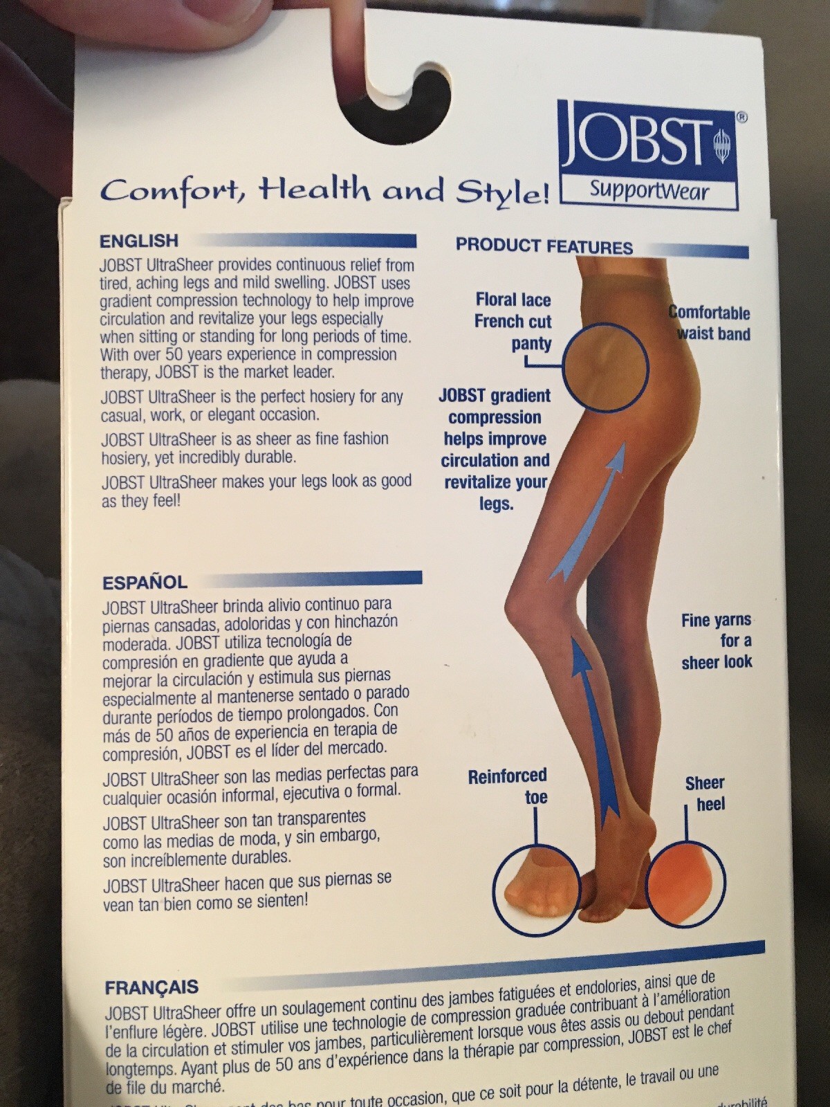 Jobst Ultrasheer Supportwear 8-15 mmHg Knee High Mild Compression Stockings