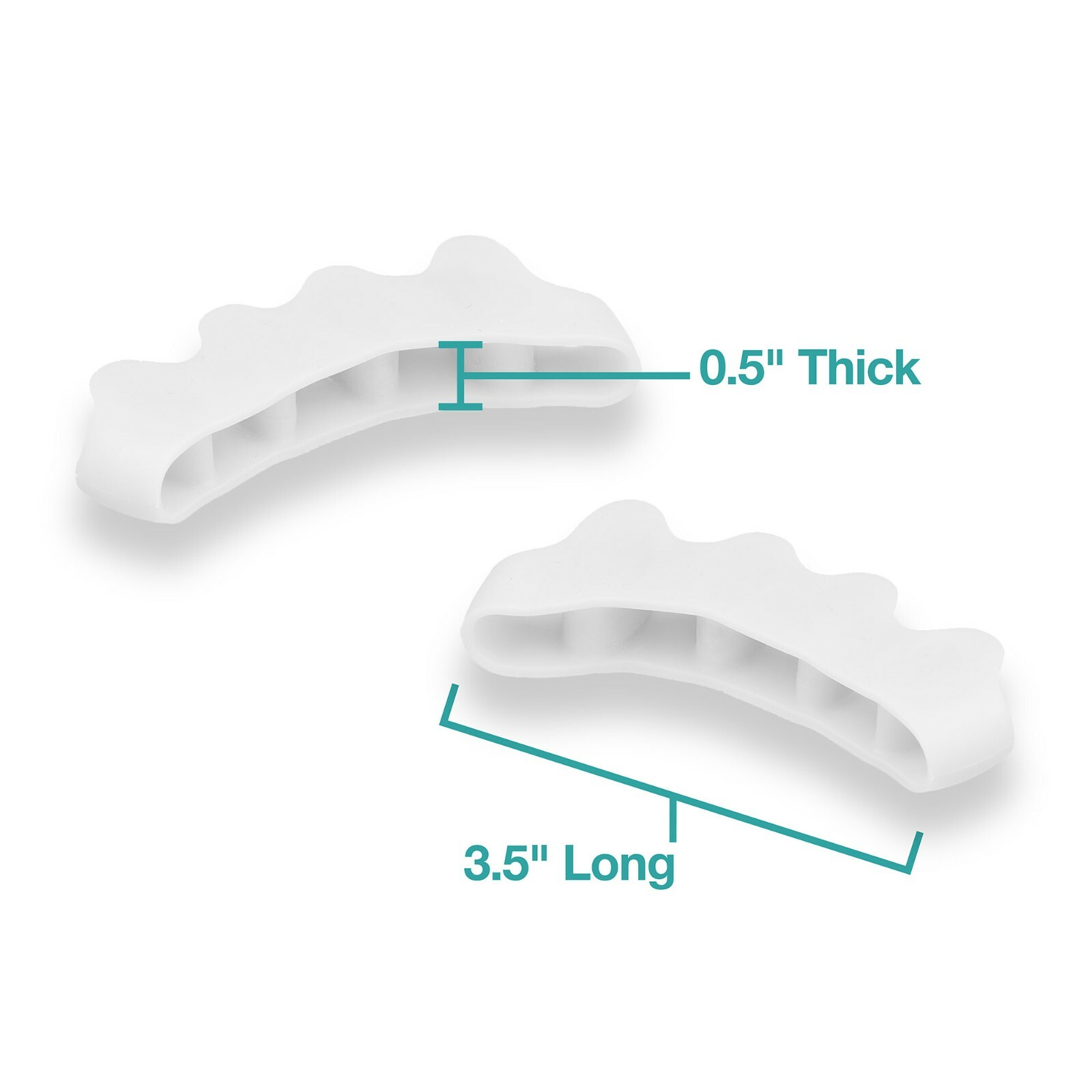 ZenToes Silicone Toe Separators Spacers Correct Hammertoe Alignment Straightener