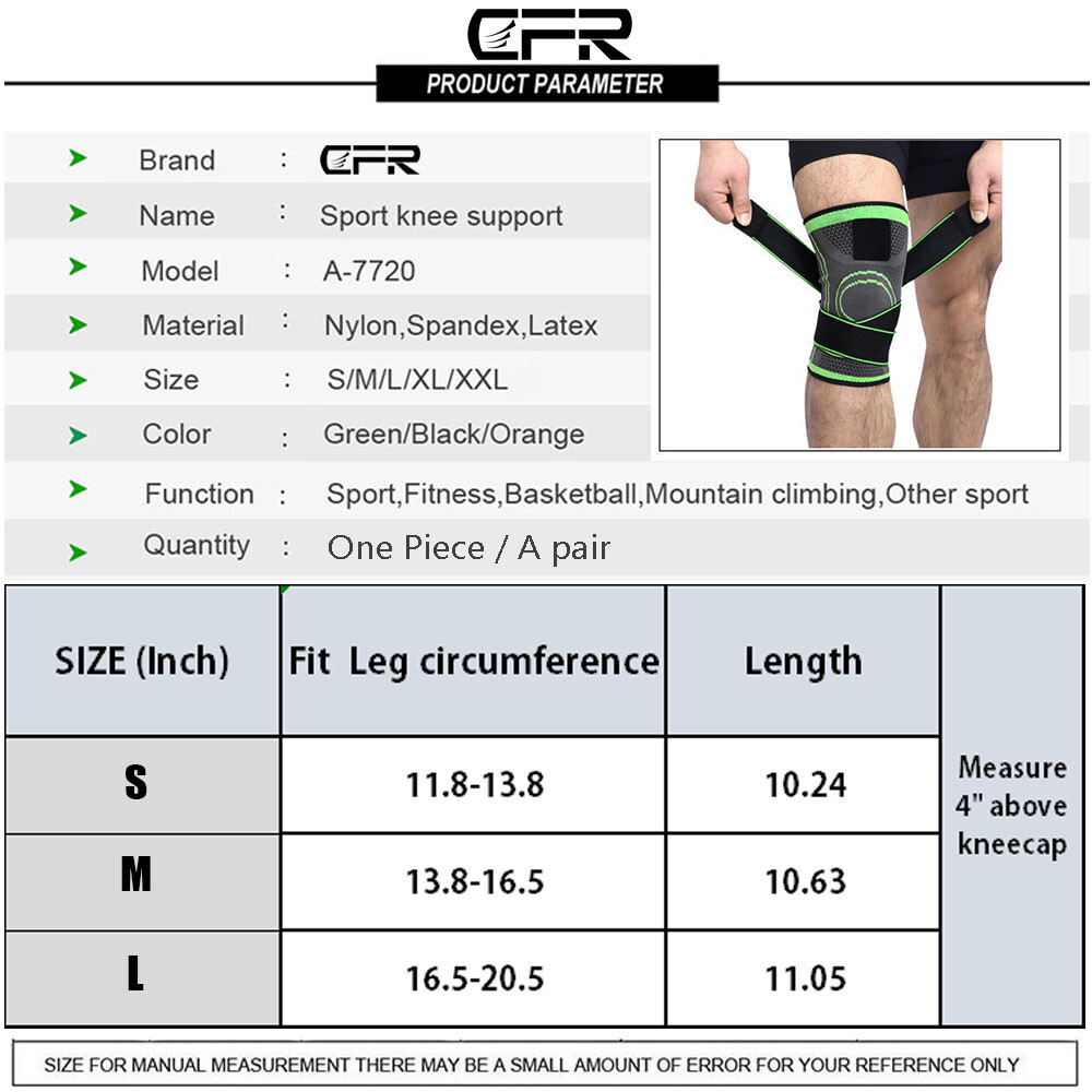 Athletics Knee Support Compression Sleeve Running Sports Brace Joint Pain Relief