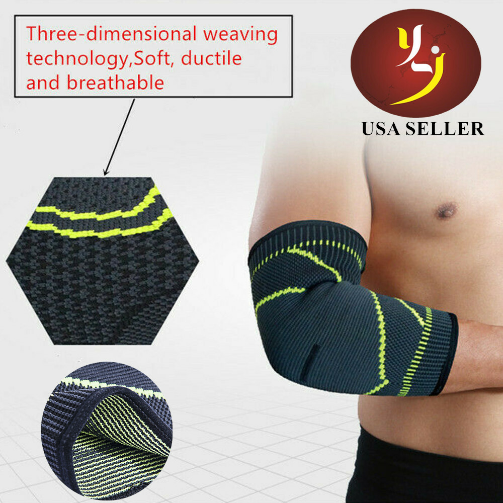 Elbow Brace Support Sleeve Compression Arthritis Tendonitis Reduce Joint Pain
