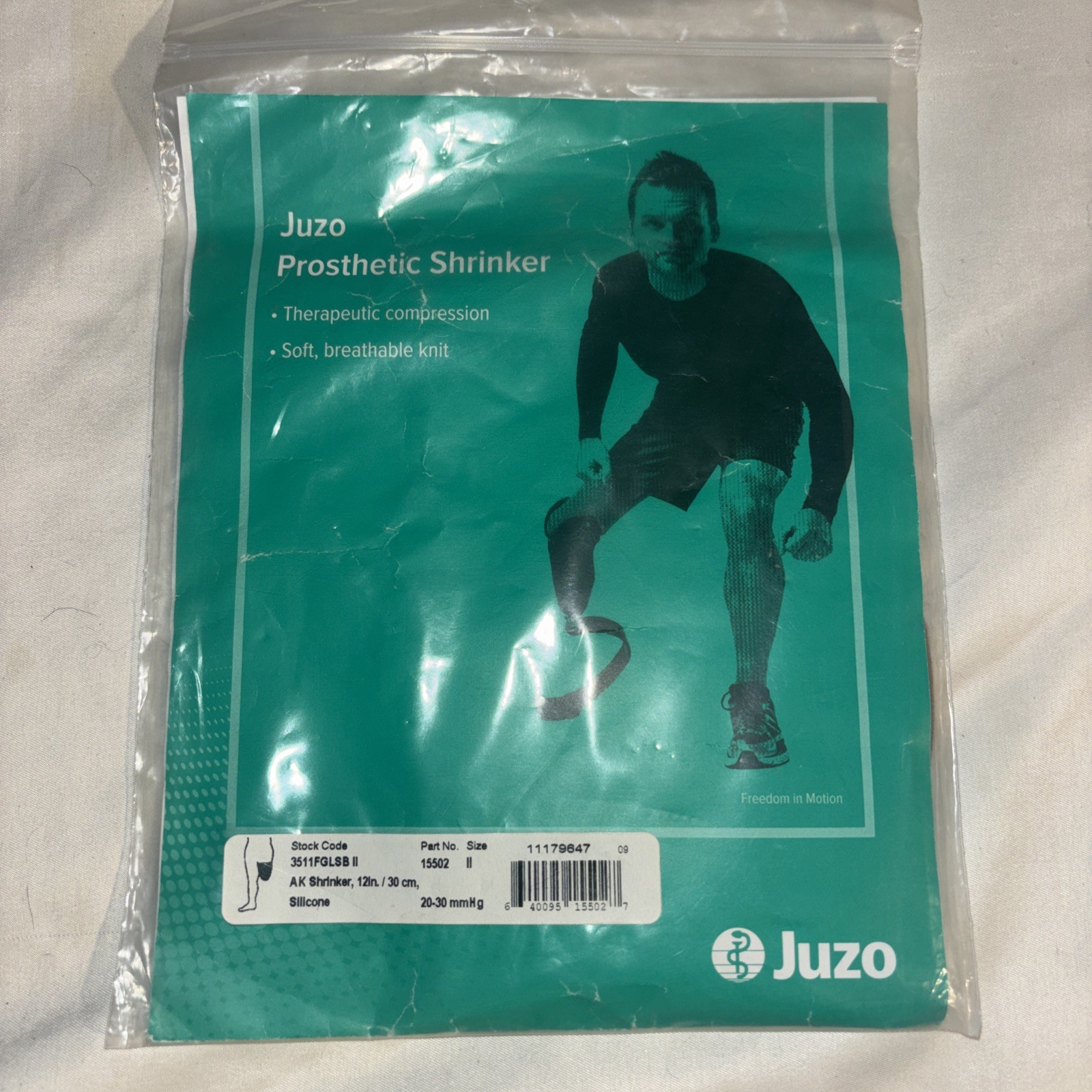 Juzo Prosthetic Shrinker Size V – 12in. / 30 cm, 20-30 mmHg. Therapeutic Compres