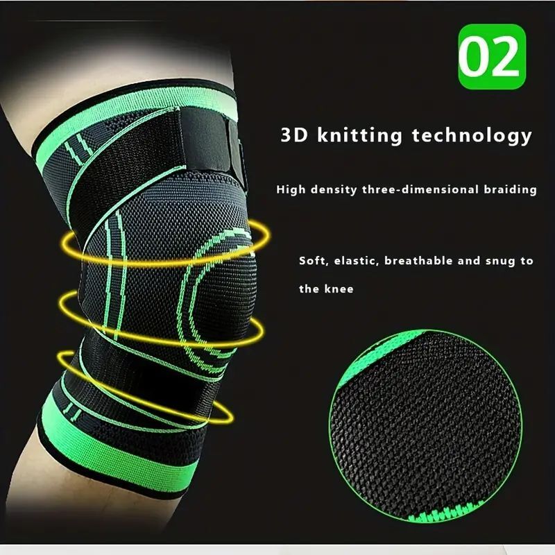 2x Knee Sleeve Compression Support for Arthritis Pain, Running Safety,Men/Women