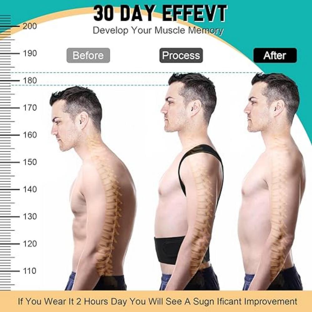 Improve Back Posture and Lumbar Support Unisex Adjustable and Fully Back Support