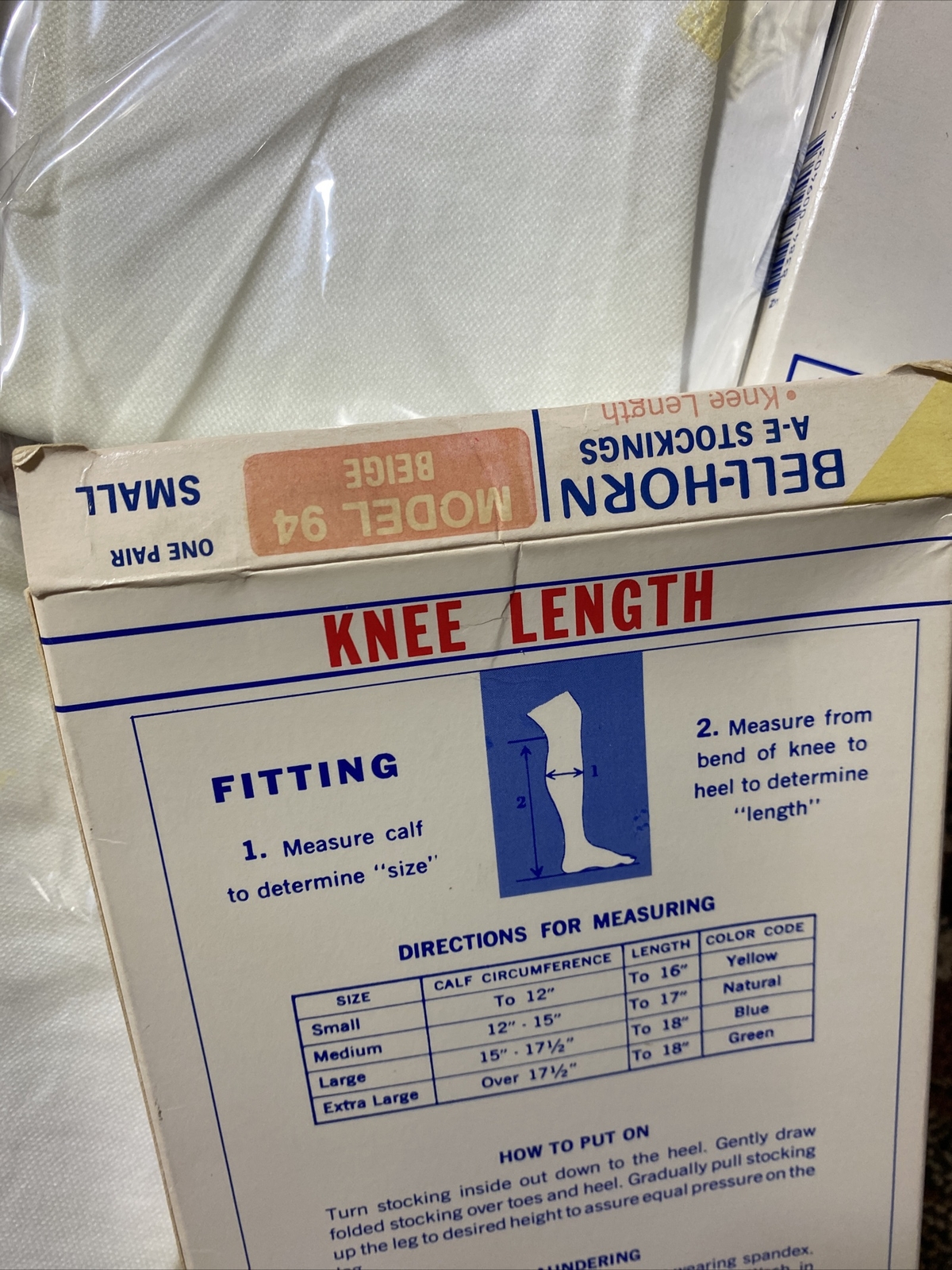 Futuro Anti-Embolism Knee Length Closed Toe Stockings, “Size Small White 4 Pk