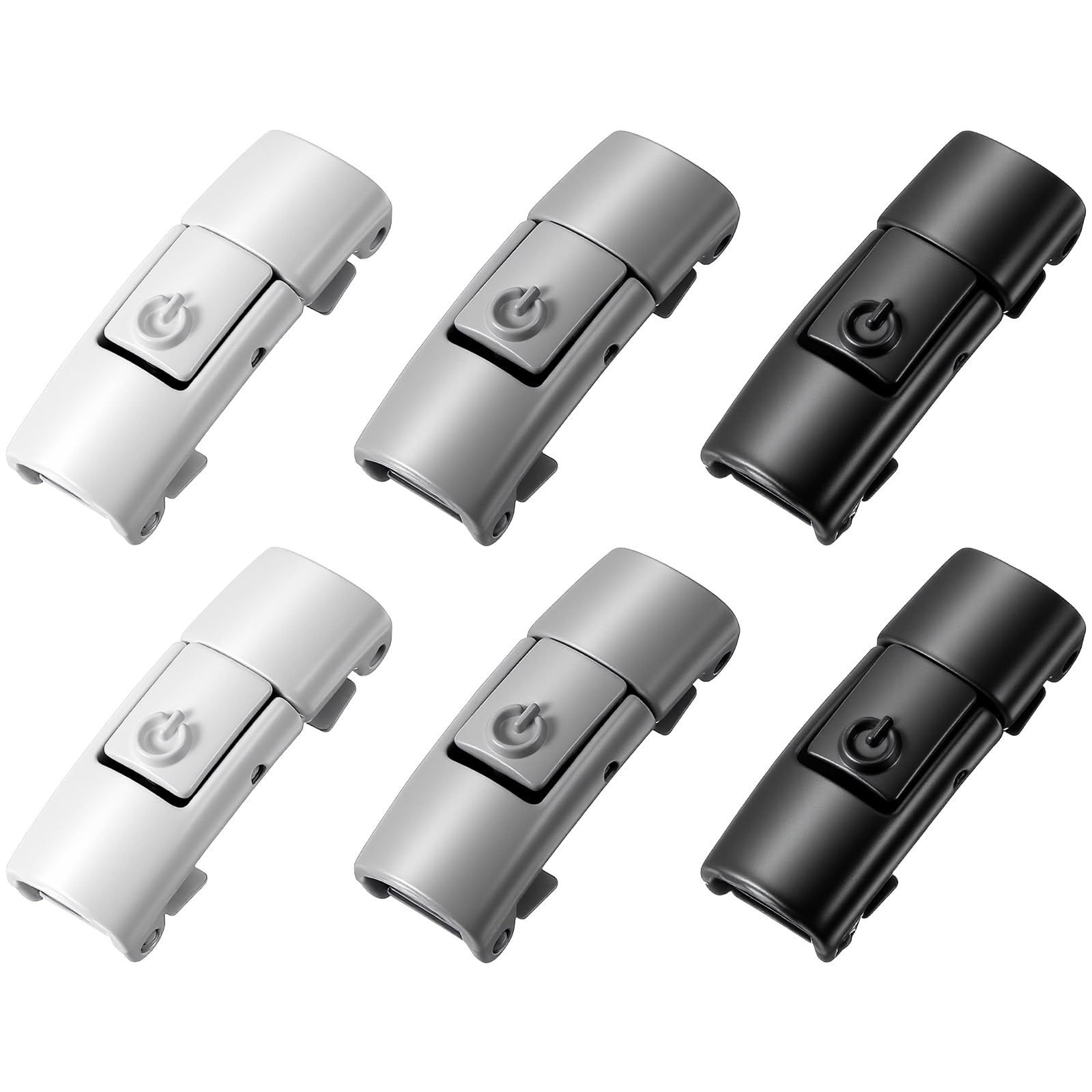 6 PCS Shoelaces Buckle Lock, No Tie Lazy Elastic Magnetic Shoelace Buckle Swi…