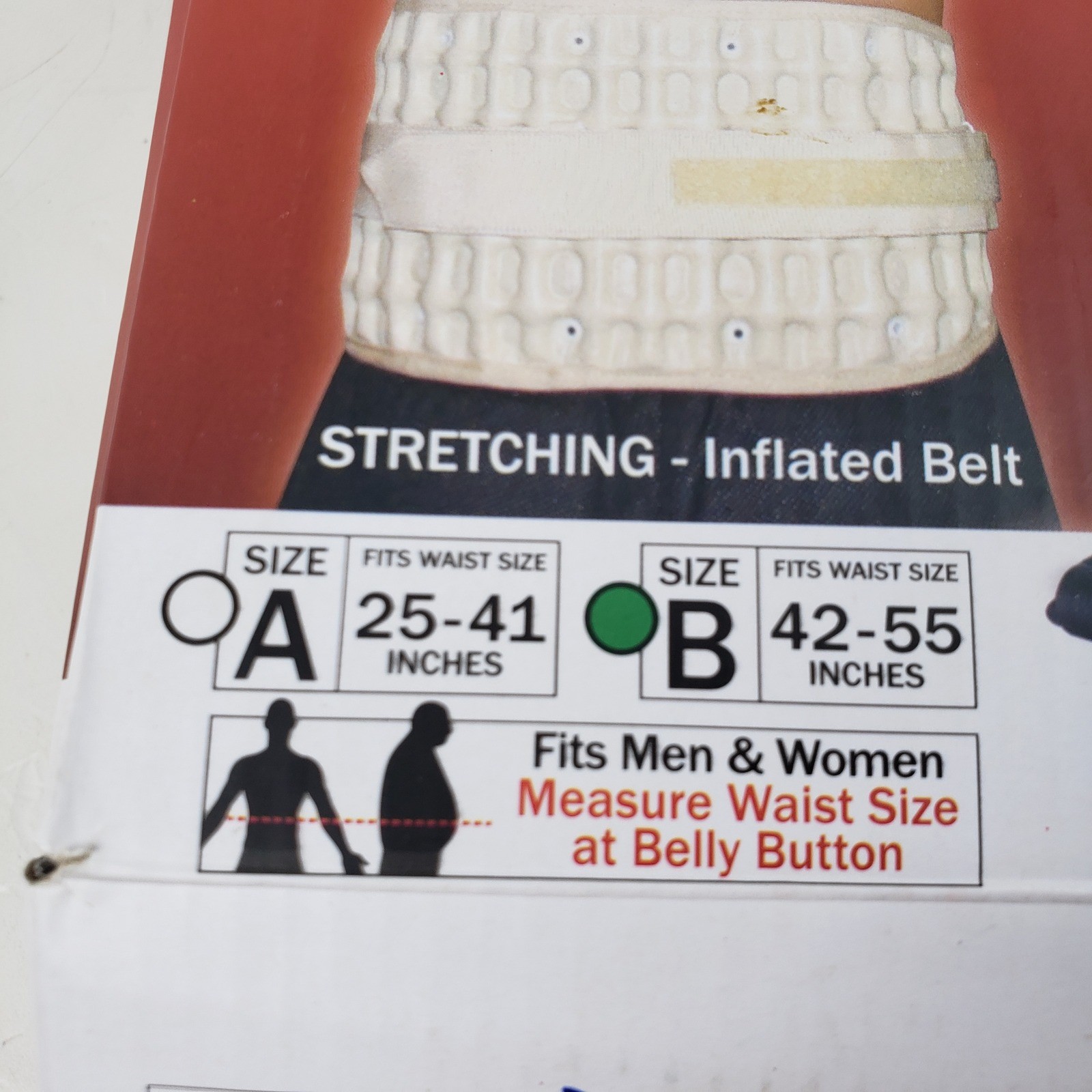 Dr. Ho’s 2-in-1 Back Relief Decompression Belt Size B 42-55″ Waist Beige