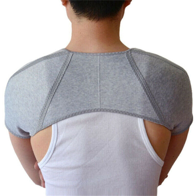 S-XL Double Shoulder Support Brace Strap Joint Sport Gym Arthritis Compression