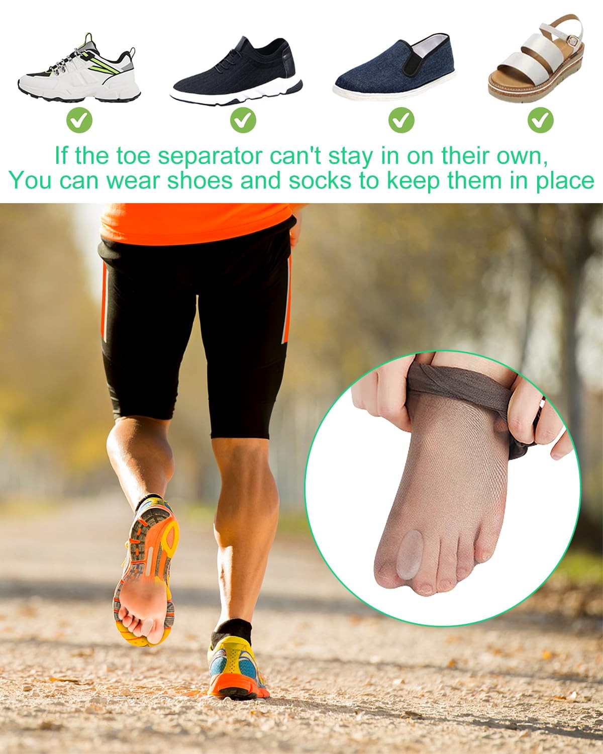 PGRODE 12 Pack Gel Toe Separators Silicone Spacers for Women Large, Clear