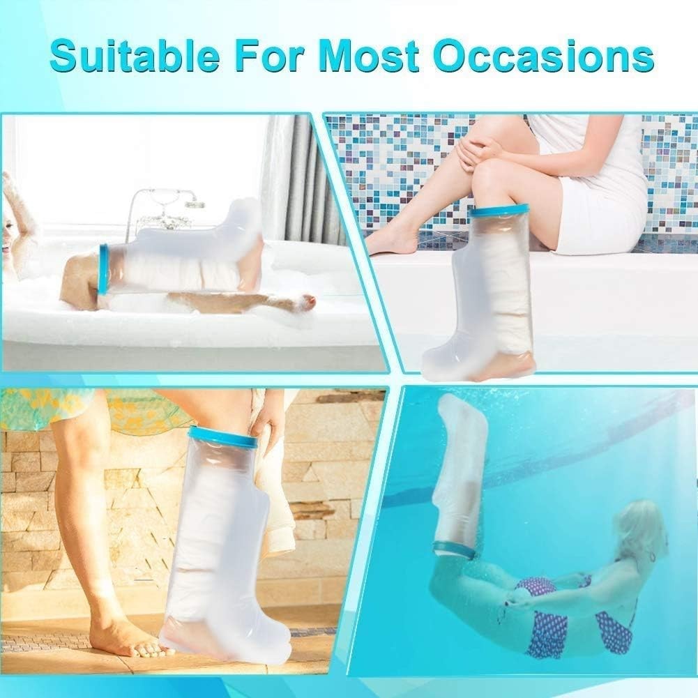 High-Quality Waterproof Cast Cover for Legs – Protects Wounds While Showering