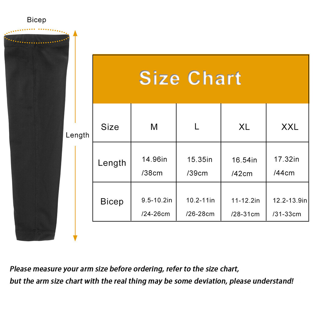 Non-slip Compression Elbow Support Arm Sleeve Brace Anti Sun UV For Men Women US