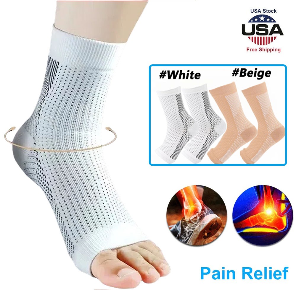 Sleeve Compression Socks Plantar Fasciitis Foot Arch Ankle Support Brace