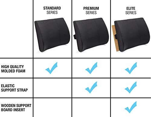 Ergonomic Lumbar Support Pillow for Back Pain Relief and Posture Alignment