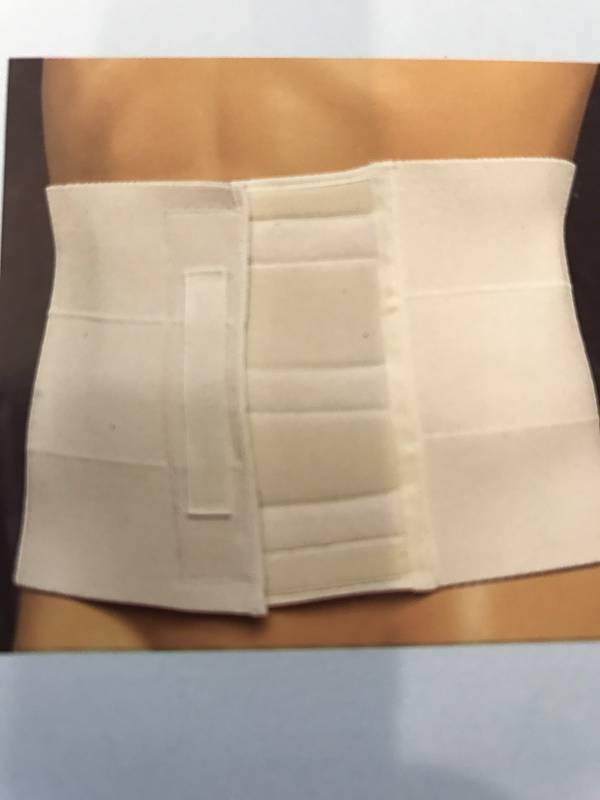 Active Wrap Custom Contour Elastic Back Support, White, w/Thermo Plastic Pad