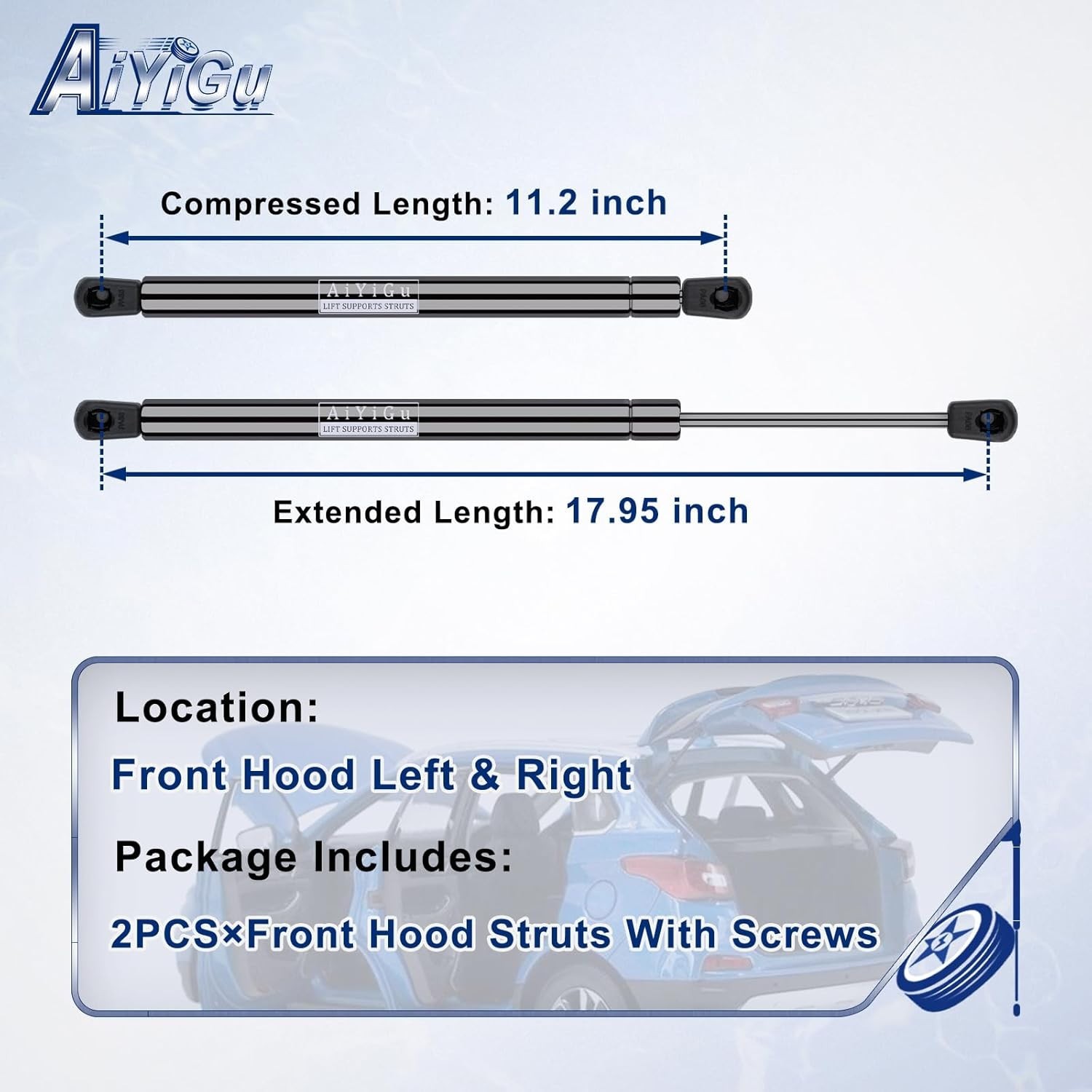 Soporte Elevacion Para El Capo Delantero De LexusGX470/ Toyota 4Runner 2003-2009