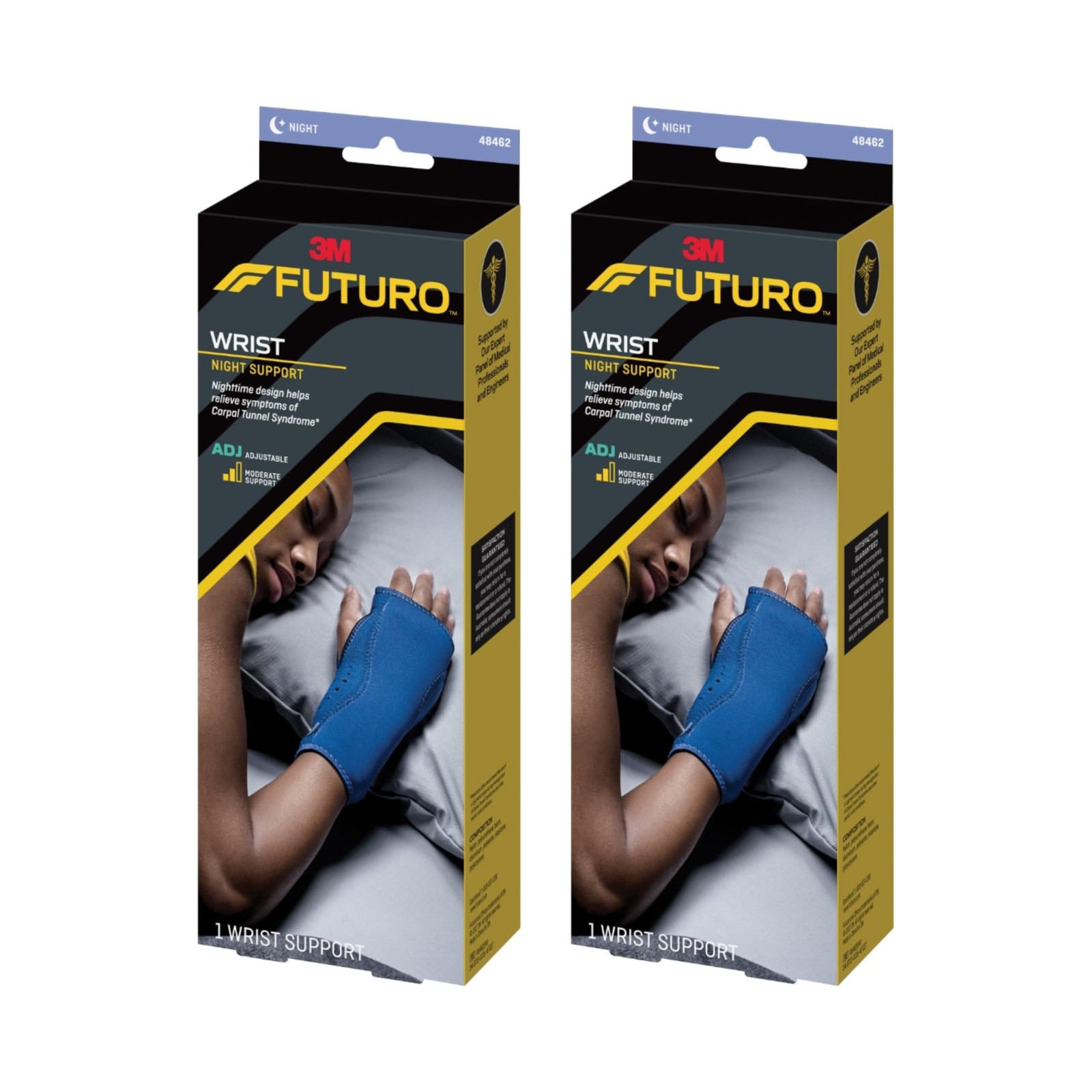 Futuro Night Wrist Sleep Support Brace, Adjustable Nighttime Splint for Carpa…
