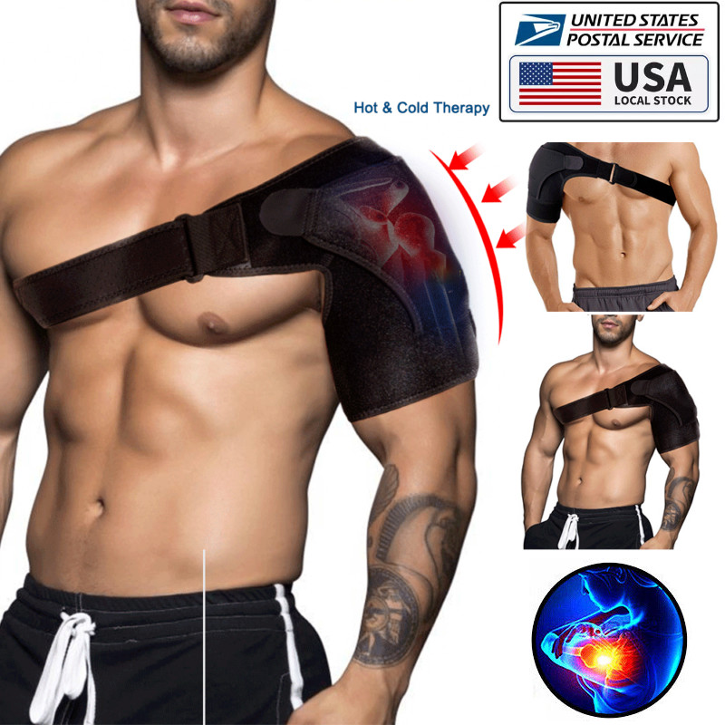 Adjustable Left & Right Shoulder Brace Rotator Cuff Support Relief Pain Belt
