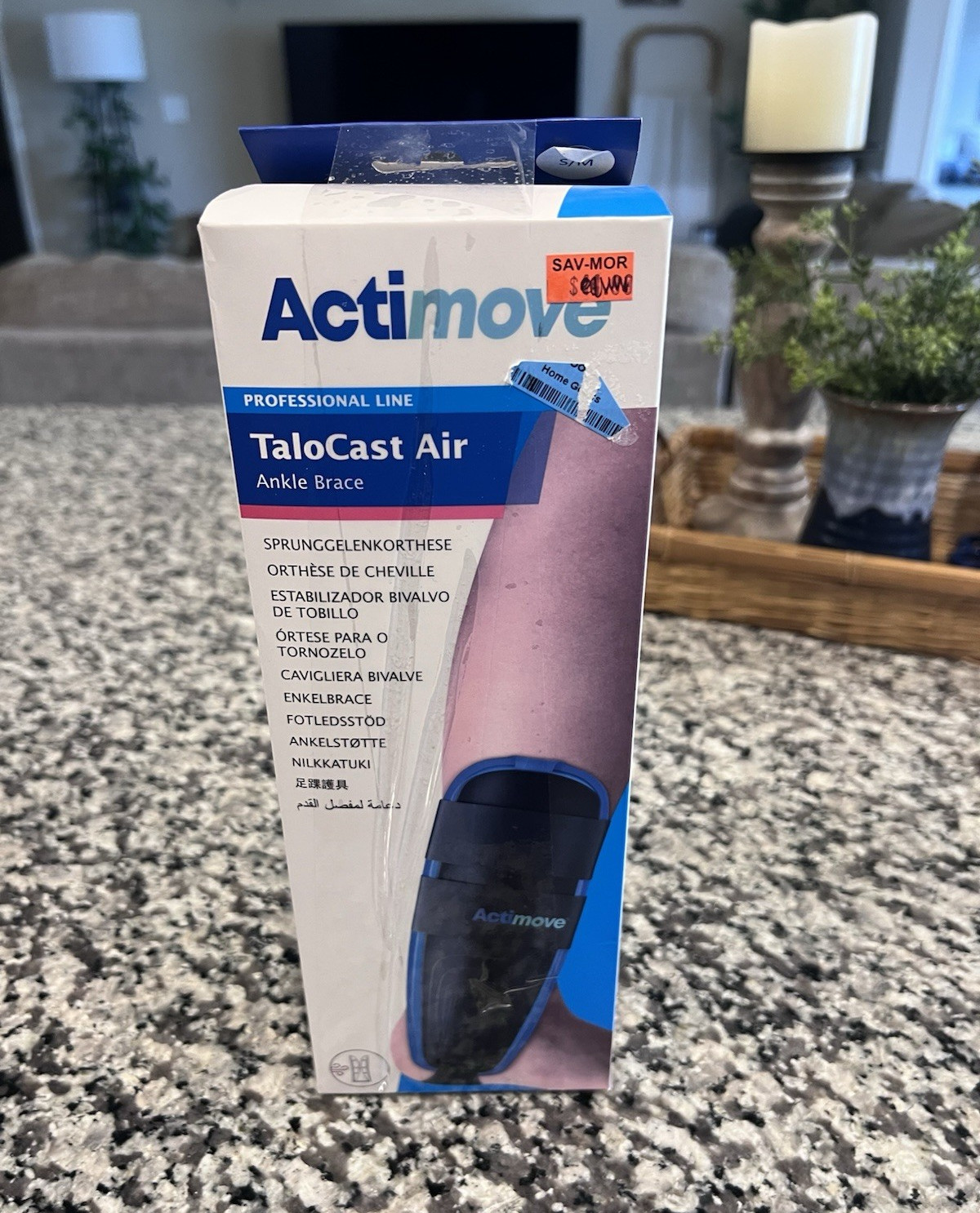Actimove TaloCast Air Ankle Brace S/M Adjustable 73119-04