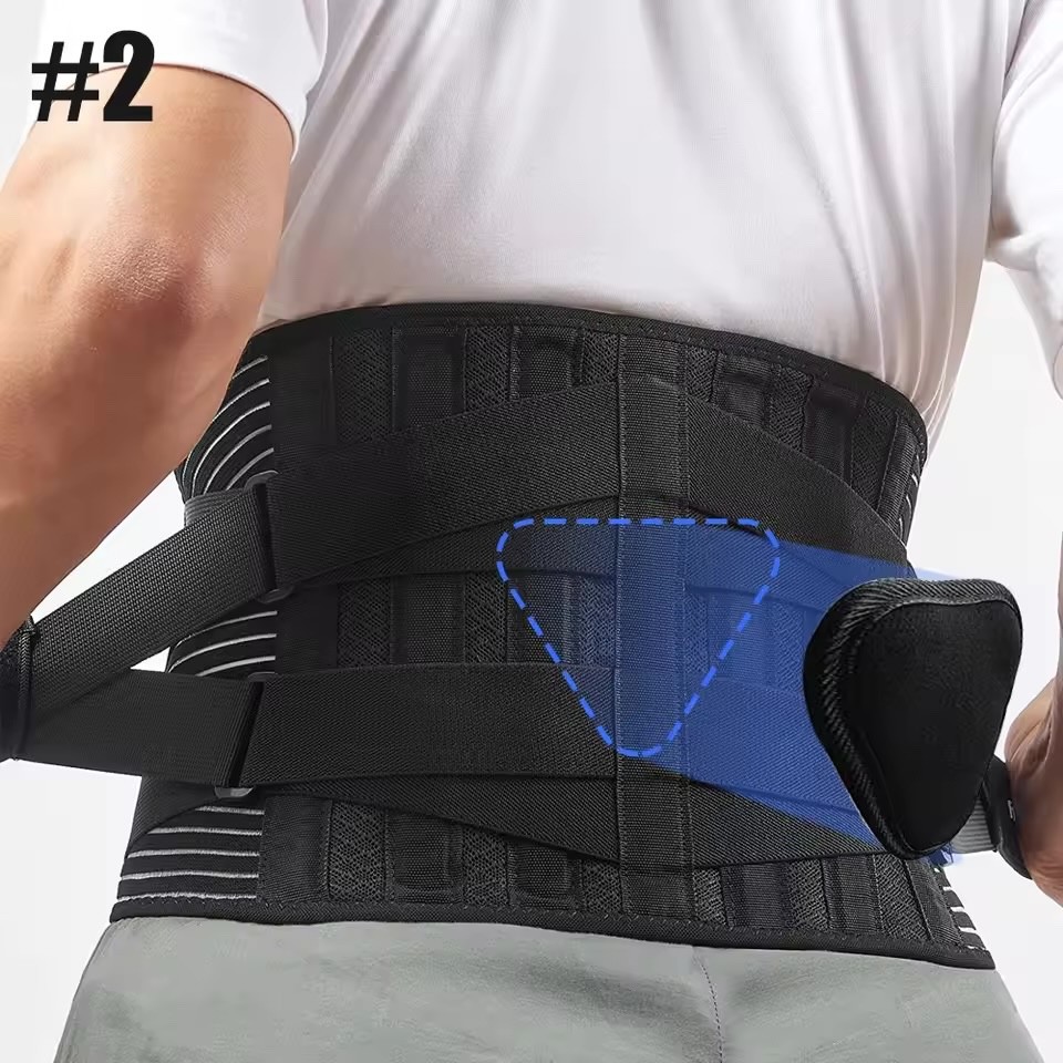 Adjustable Lumbar Support Belt for Men and Women, Back Support for Pain Relief