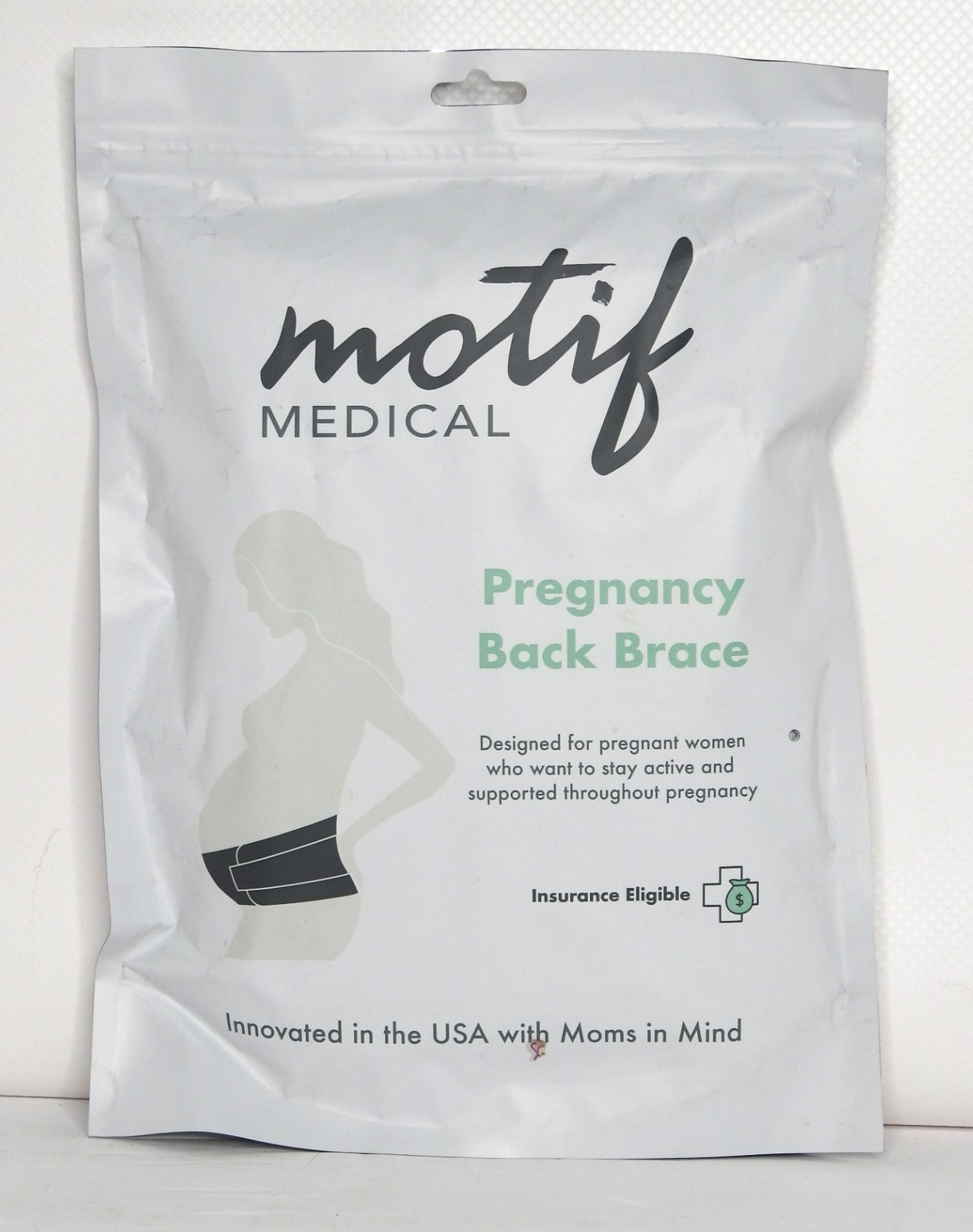 Pregnancy Support Band Motif Medical Size Medium White New