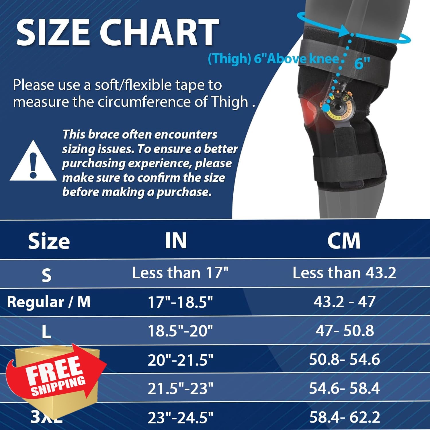 Nvorliy ROM Knee Brace Small Without Shoulder Strap
