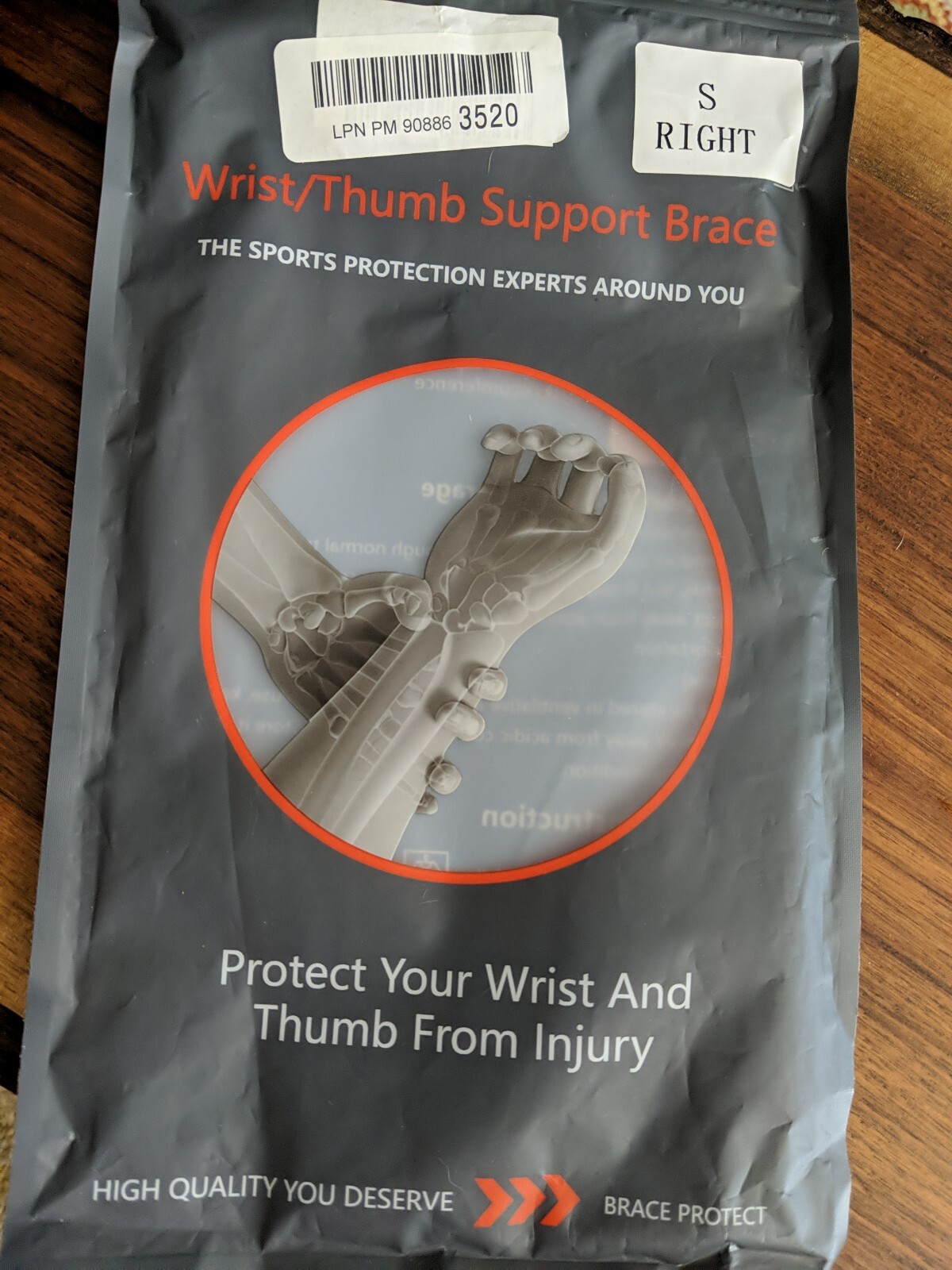NEW Tandcf best life WRIST)Thumb BRACE SUPPORT SIZE S RIGHT HAND
