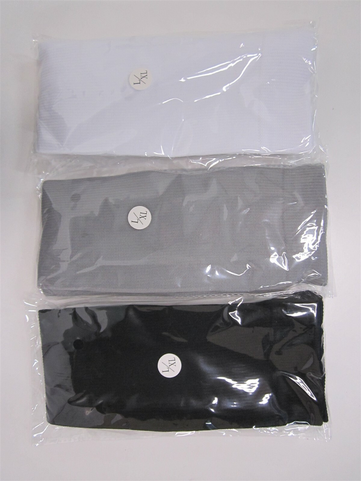 Compression Socks, Black, White, Grey, Size 9-Large / XLarge – “Pack of 3”