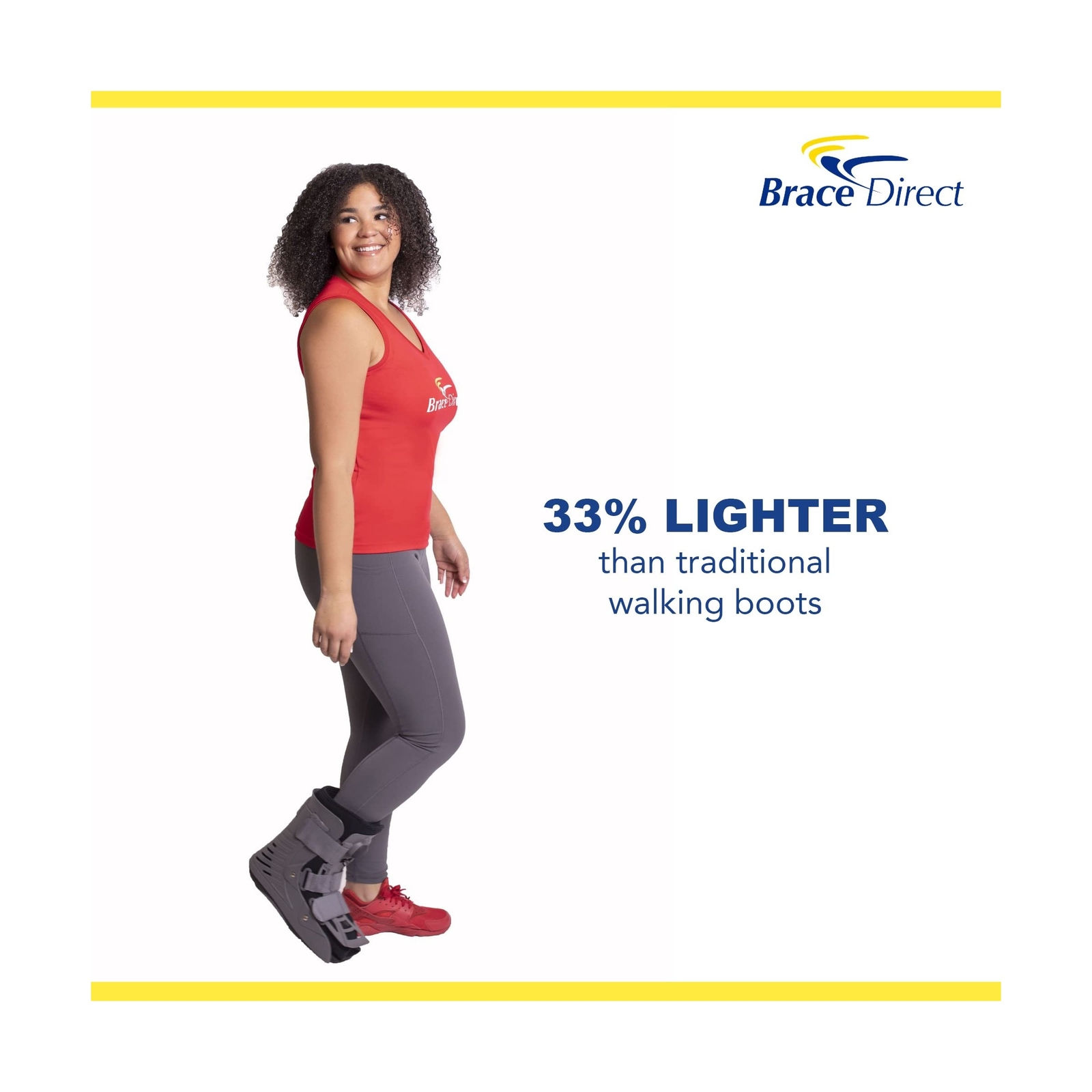 Ultra Light Short Full Shell Walking Boot- Air Cast for Foot & Ankle Injury, …