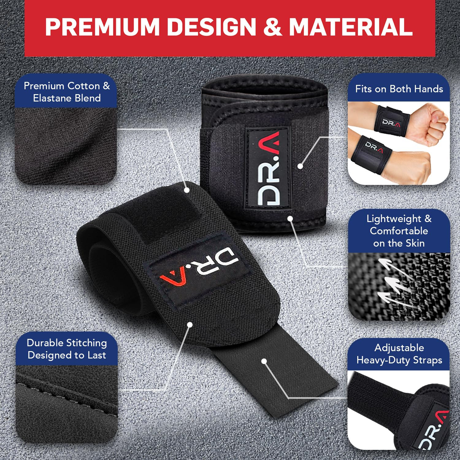 Doctor Developed Wrist Brace, Wrist Wraps for Tendonitis, Hand Support, Ideal fo