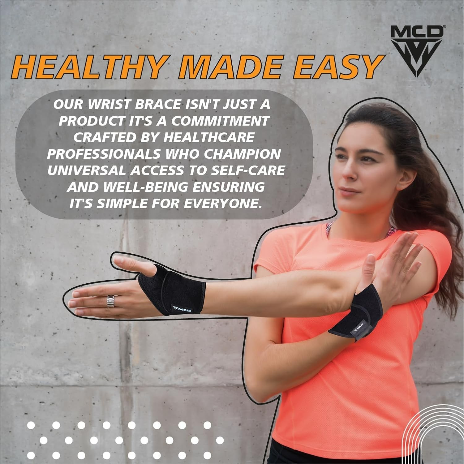 MCD Carpal Tunnel Wrist Brace Lightweight Wrist Support Brace Wrist Wraps for…