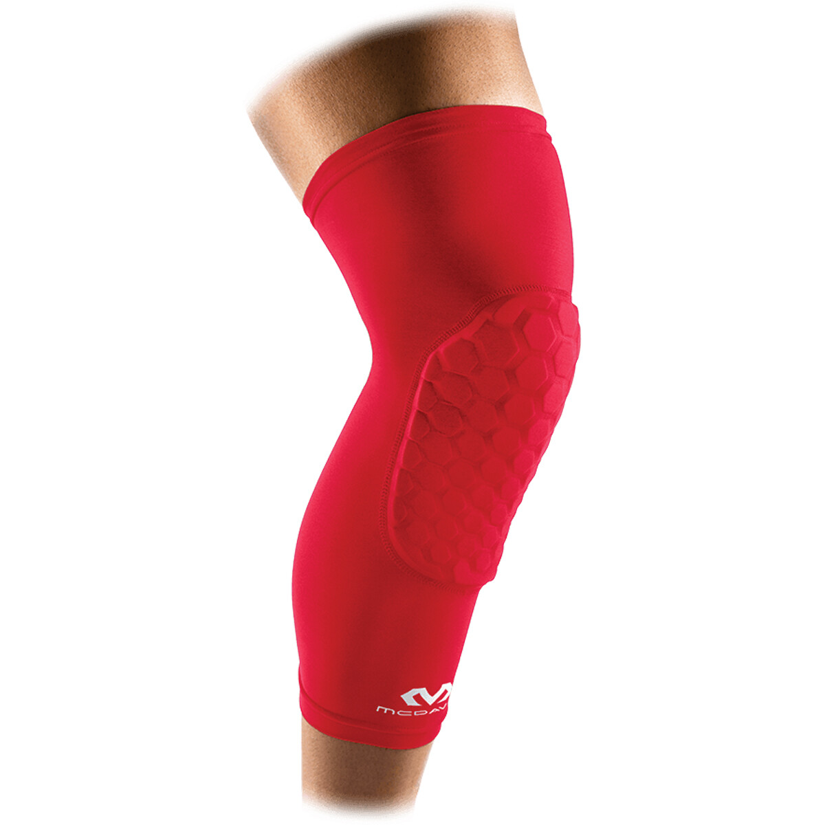 McDavid Adult HEX Protective Leg Sleeves – Scarlet