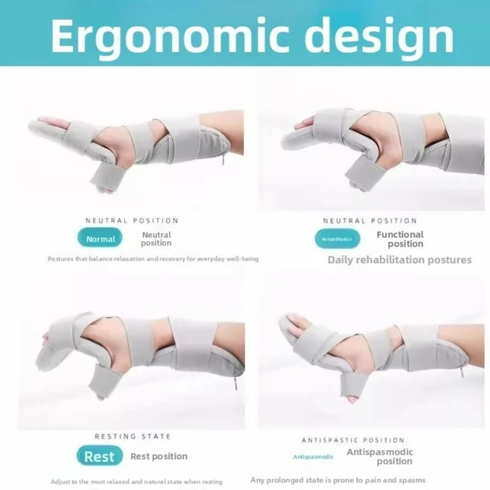 Adjustable Stroke Hand Brace Support Finger Night Hand Splint Support Orthopedic