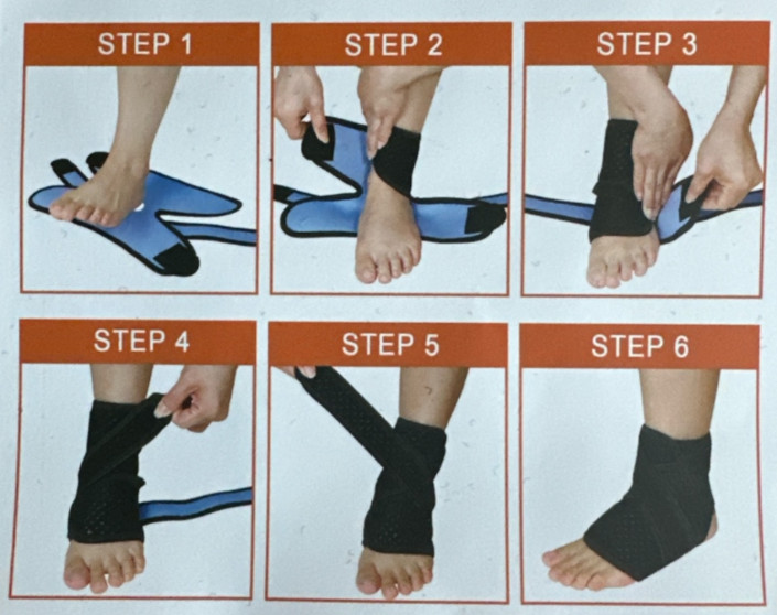 Vigorwise Gray X-Shaped Adjustable Ankle Brace Support for Running Sports