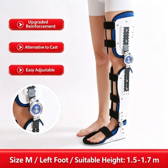 Leg Ankle Knee Brace Protector Joint Pain Relief Adjustable Fixed Support Pads