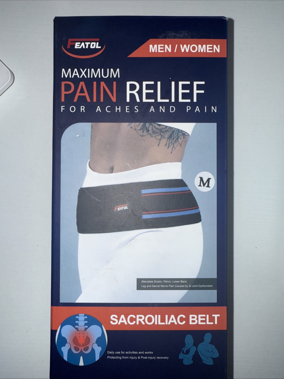 Eatol Sacroiliac Belt, Medium hip 34-40″