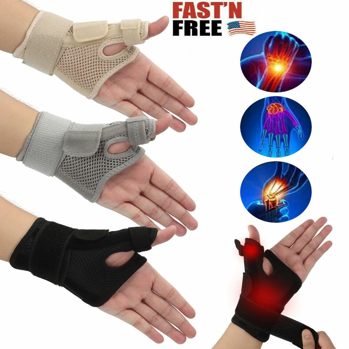 Left Right Hand Medical Thumb Wrist Brace Support Arthritis Sprain Carpal Tunnel