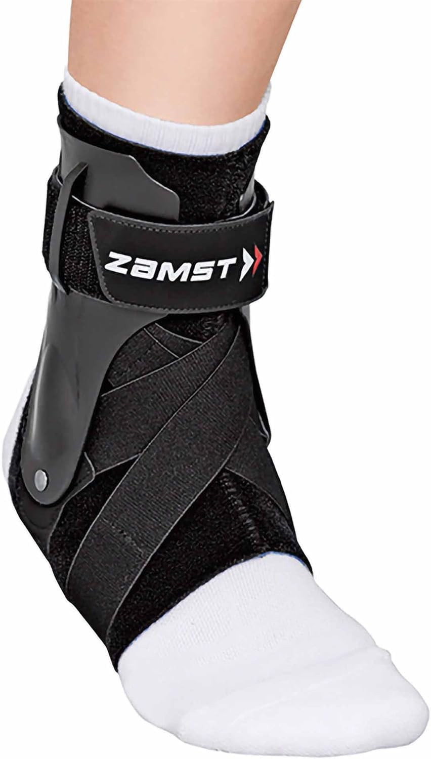 A2-DX Black Ankle Brace – Breathable Support for Sports, XLarge Right