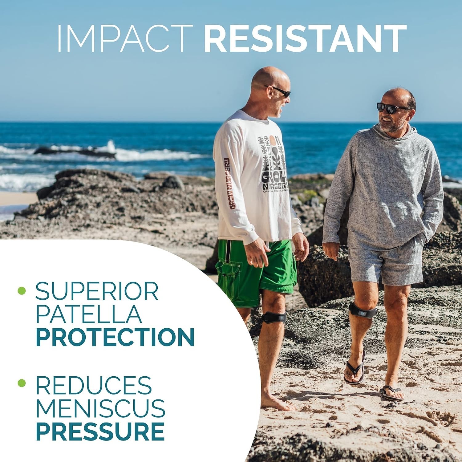 Adjustable Patella Strap Knee Brace – Pack of 2 for Arthritis & Athletic Support